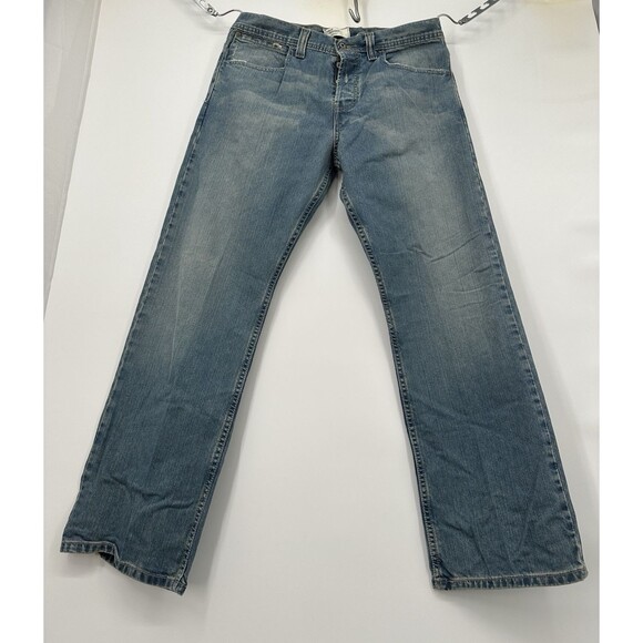 Vintage Levi’s‎ Y2K Silver Tab Jeans Mens 34x32 True Straight Button Fly Faded